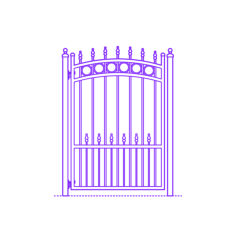 Buildings Gates Garden Gate Concord Contour Svg Vector, Free Vectors File